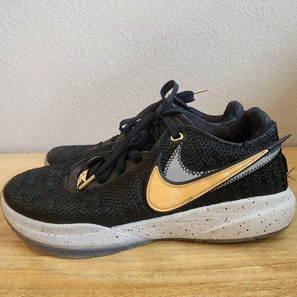 Nike Mens LeBron XX Basketball Shoes DJ5423-003 Black Metallic Gold Size 9.5 main image 13